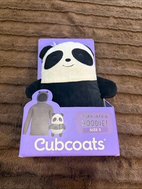 Cubcoats Transforming Unisex 2-in-1 Stuffed Animal Fleece Jacket Papo Size Sz 3.